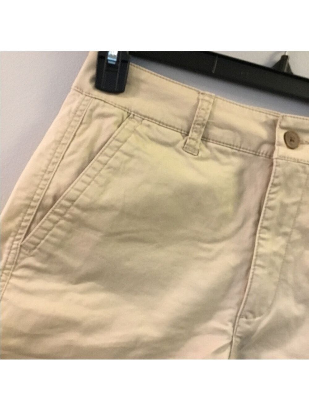 Gap girlfriend khaki button zipper closure shorts Womans size 4 Tall - Picture 3 of 9
